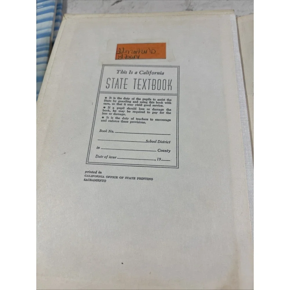 Vintage 1969 California State Textbook – All Through the Year Reader